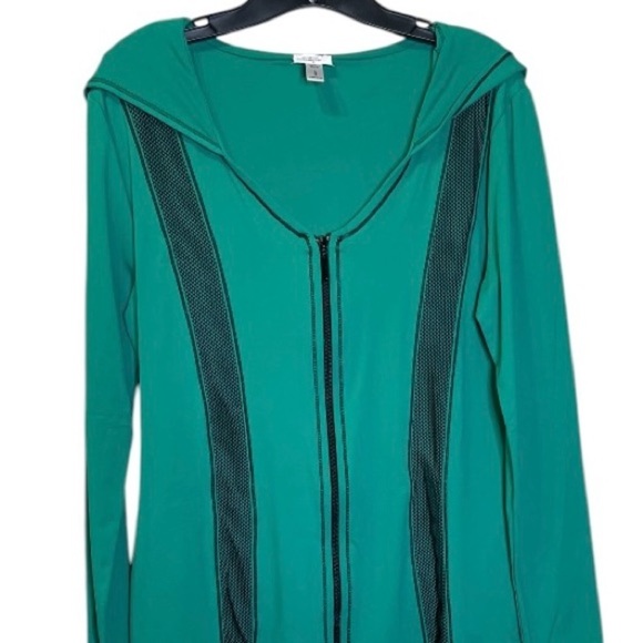 Cosabella Intimint Green Zip-Up Gorpcore Hoodie Jacket L NWOT - Picture 1 of 7